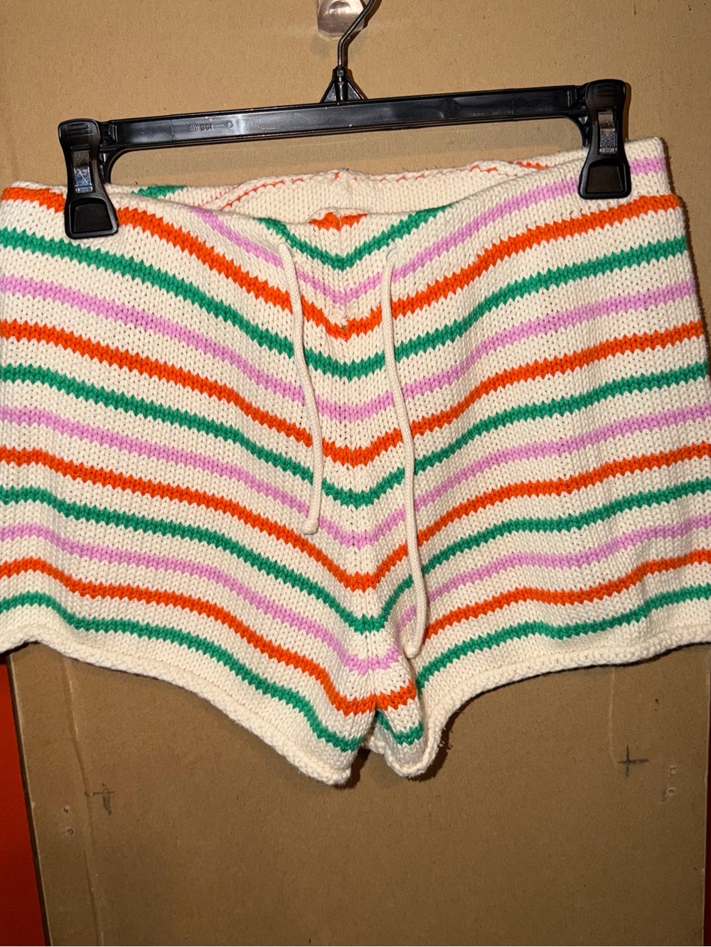 Zara Striped Knit Pull-On Shorts